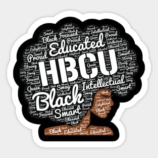 HBCU Natural Hair Afro Sticker